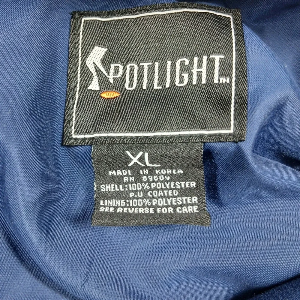 Super Bowl XXXV Tampa Florida Jacket‎ Men XL Navy Spotlight Vintage 2001